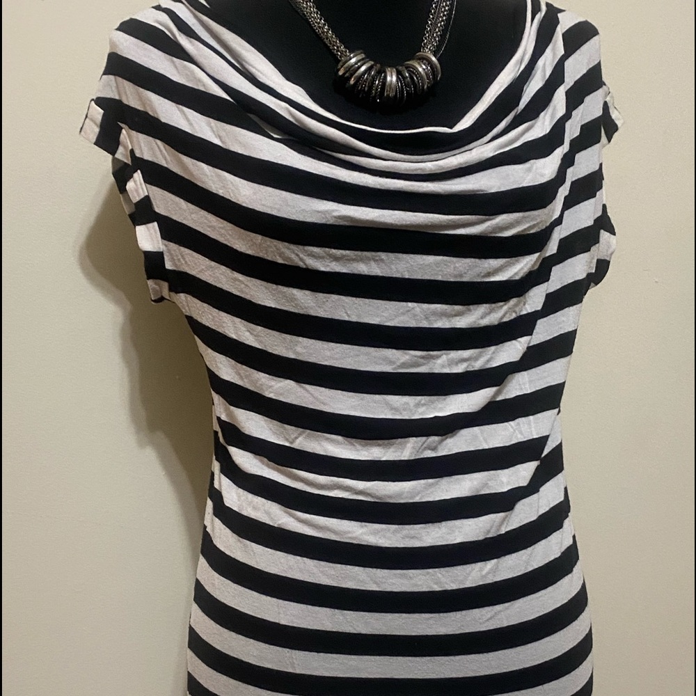 Black and white striped shirt by JW Styles